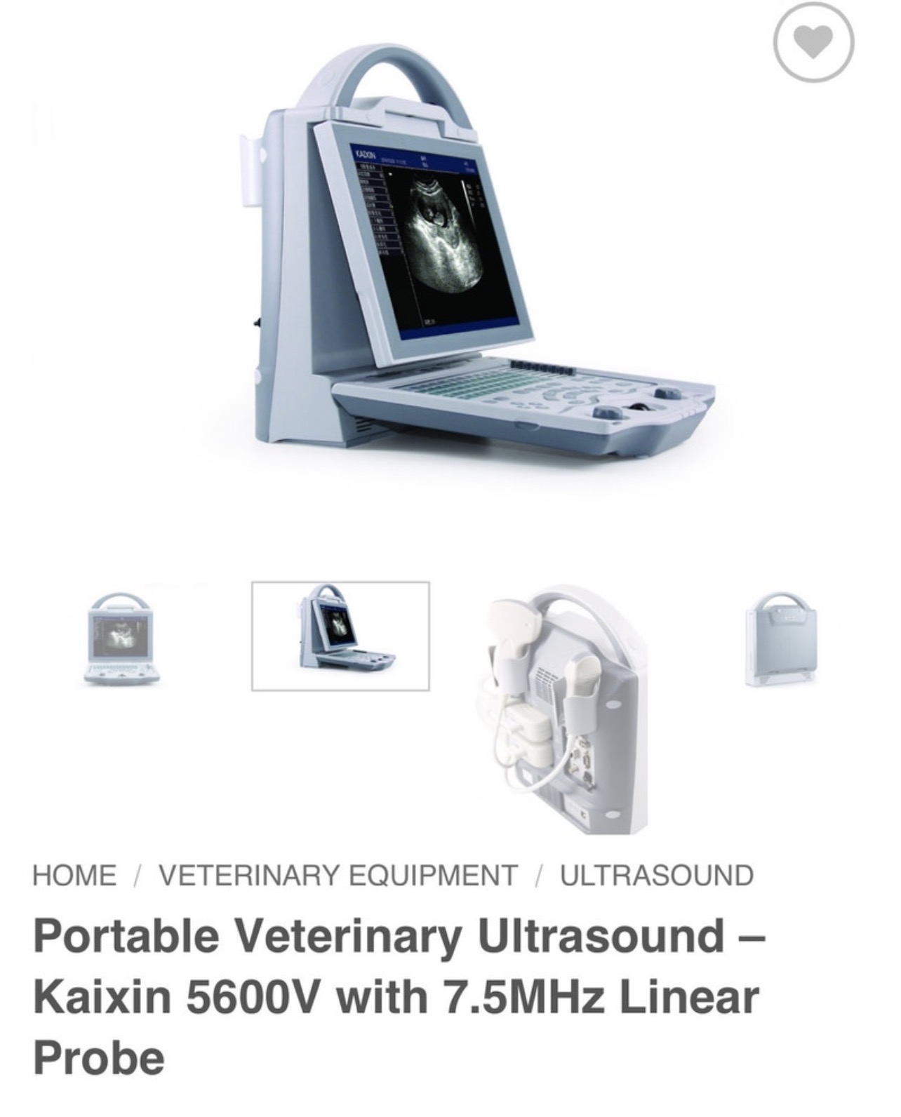 Portable Veterinary Ultrasound Machine For Sale!