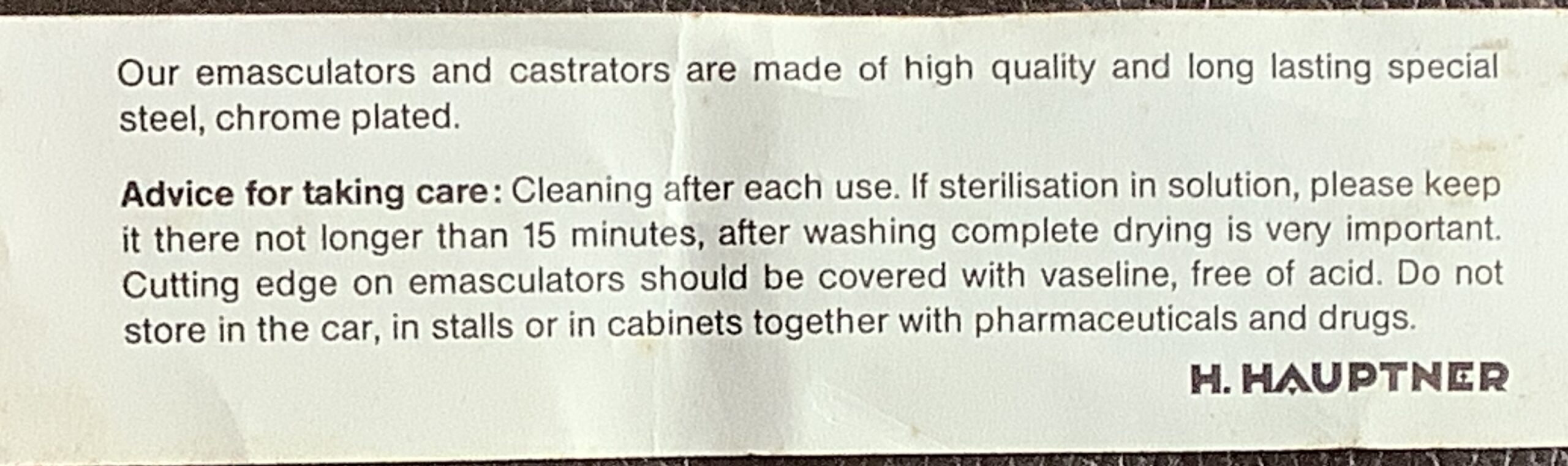 Emasculator